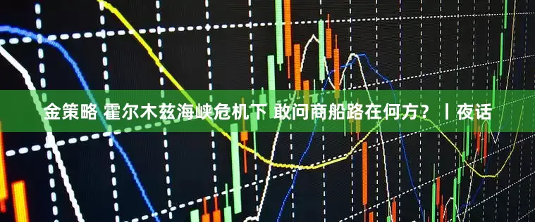金策略 霍尔木兹海峡危机下 敢问商船路在何方？丨夜话